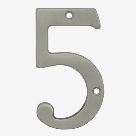 door house metal numbers satin nickel lowes|Design House 1.